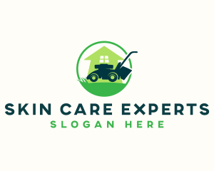 Lawn Care Mower logo design