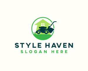 Lawn Care Mower logo design