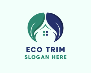 Eco Home Leaf logo design