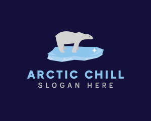 Iceberg - Polar Bear Ice logo design