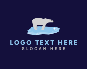 Iceberg - Polar Bear Ice logo design