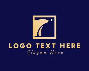 Photograph - Golden Polar Bear logo design