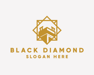 Diamond Tower Structure logo design