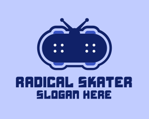 Gaming Skateboard Antenna  logo design