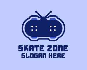 Gaming Skateboard Antenna  logo design