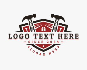 Hammer - Repair Carpentry Builder logo design