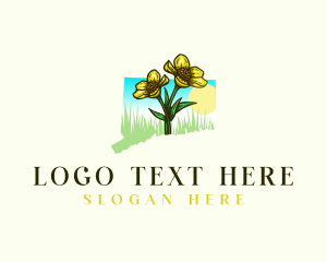 Red Clover - Buttercup Flower Connecticut logo design