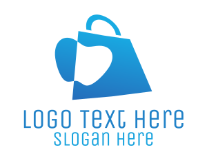 Food Store - Apple Grocery Bag logo design