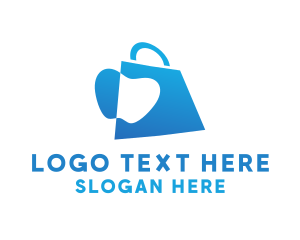 Grocery - Apple Grocery Bag logo design