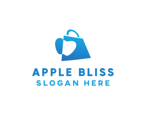 Apple Grocery Bag logo design