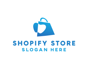 Apple Grocery Bag logo design