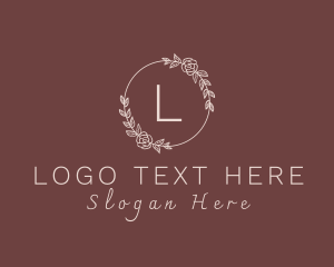 Rose Wreath Leaf Logo