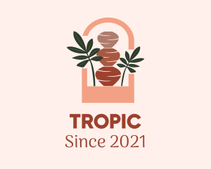 Tropical Leaf Decor  logo design