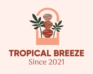 Tropical Leaf Decor  logo design