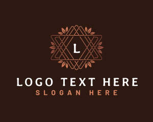 Luxury Plant Wreath  logo design