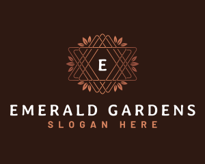 Luxury Plant Wreath  logo design