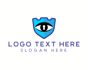 Lock - Eye Shield Security logo design