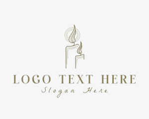Ritual - Flame Candle Light logo design