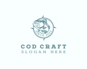 Cod - Saltwater Cod Fishery logo design
