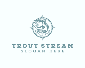 Trout - Saltwater Cod Fishery logo design