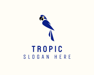 Tropical Parrot Macaw logo design