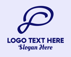 Media Company - Violet Handwritten Infinity Symbol logo design