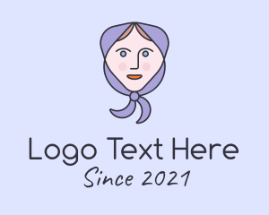 Conservative - Country Woman Scarf logo design