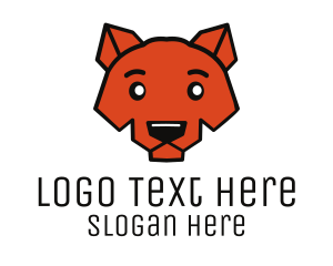 Wolf - Cute Coyote Head logo design