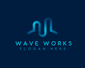 Business Studio Wave logo design