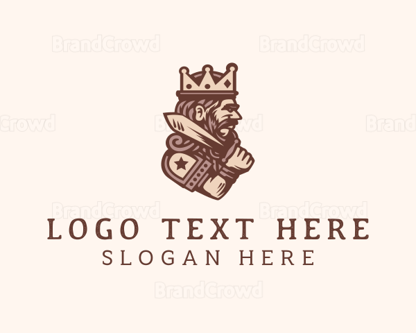 Medieval King Monarch Logo
