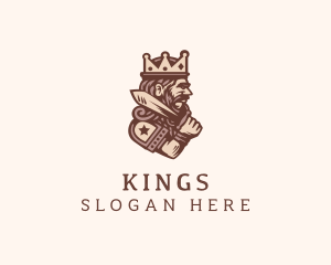 Medieval King Monarch  logo design