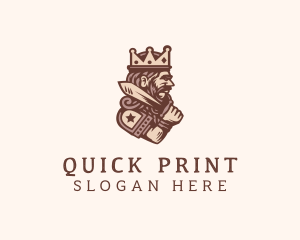 Medieval King Monarch  logo design