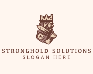 Medieval King Monarch  logo design