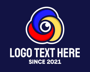 Youtube - Multicolor  Surveillance Camera logo design