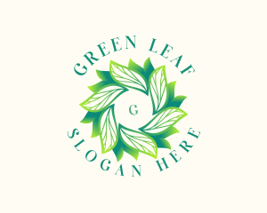 Leaves Nature Spa logo design