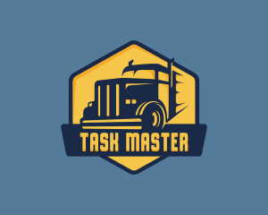 Truck Shipping Haulage Logo