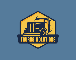 Truck Shipping Haulage Logo