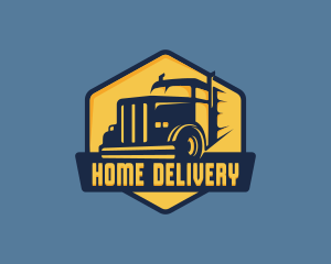 Truck Shipping Haulage logo design