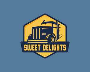 Truckload - Truck Shipping Haulage logo design