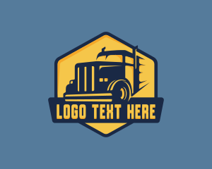 Shipment - Truck Shipping Haulage logo design