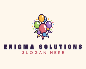 Balloons Party Flags Logo