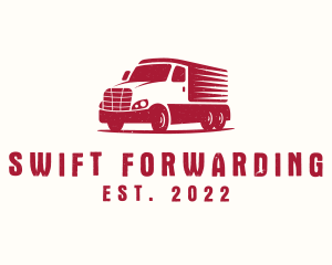 Logistic Forwarding Truck logo design