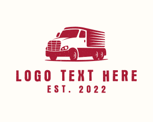 Courier - Logistic Forwarding Truck logo design
