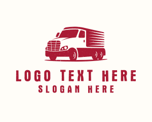 Logistic Forwarding Truck Logo