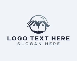Residential - Construction Roofing House logo design