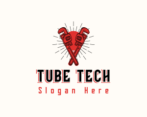 Tube - Rising Sun Plumbing logo design