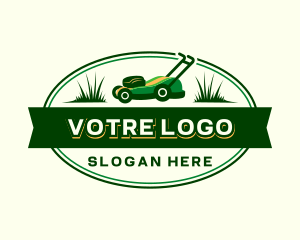 Grass - Lawn Mower Grass Cut logo design