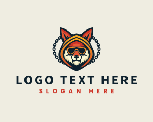 Chain - Fox Gangster Thug logo design