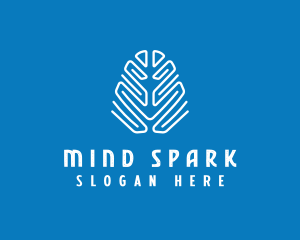 Modern Abstract Brain logo design