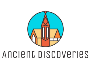 Colorful Cathedral Structure logo design